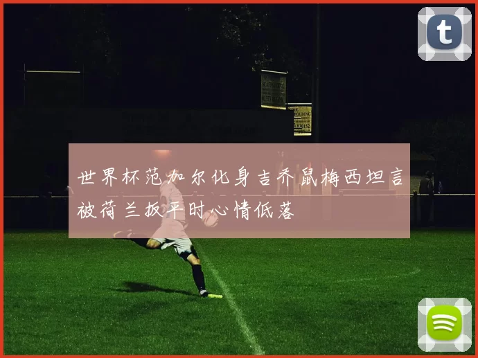 世界杯范加尔化身吉乔鼠梅西坦言被荷兰扳平时心情低落